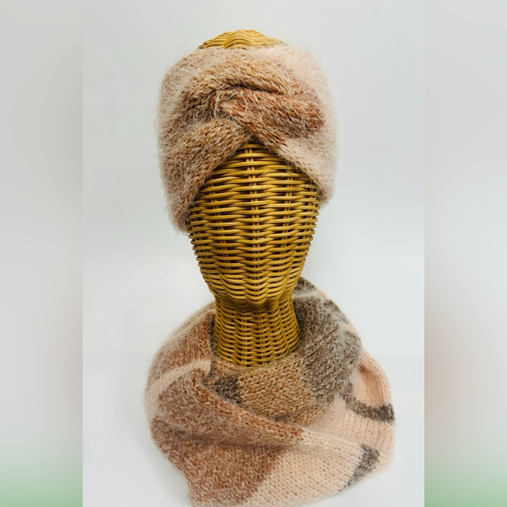 Infinity Scarf & Knit Twist Ear Warmer Set ❄️